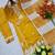 Women's mustard schiffli embroidered silk blend kurta set with pant and dupatta