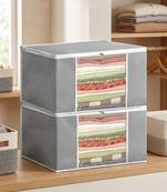 Clothes storage lehenga, suit, dress saree blouse cover garments bag wardrobe organiser pouches grey