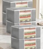 Clothes storage lehenga, suit, dress saree blouse cover garments bag wardrobe organiser pouches grey