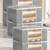 Clothes storage lehenga, suit, dress saree blouse cover garments bag wardrobe organiser pouches grey