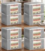 Clothes storage lehenga, suit, dress saree blouse cover garments bag wardrobe organiser pouches grey