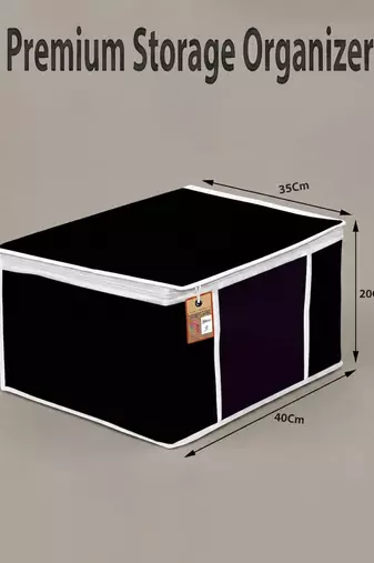 Clothes storage lehenga, suit, dress saree blouse cover garments bag wardrobe organiser pouches black