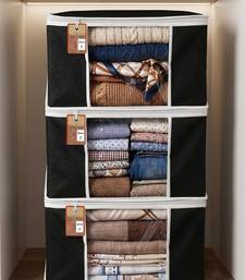 Clothes storage lehenga, suit, dress saree blouse cover garments bag wardrobe organiser pouches black