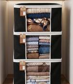 Clothes storage lehenga, suit, dress saree blouse cover garments bag wardrobe organiser pouches black