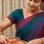 Clothes storage lehenga, suit, dress saree blouse cover garments bag wardrobe organiser pouches blue