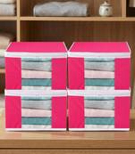 Clothes storage lehenga, suit, dress saree blouse cover garments bag wardrobe organiser pouches pink