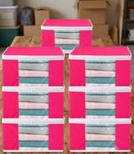 Clothes storage lehenga, suit, dress saree blouse cover garments bag wardrobe organiser pouches pink