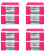 Clothes storage lehenga, suit, dress saree blouse cover garments bag wardrobe organiser pouches pink