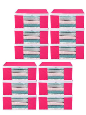 Clothes storage lehenga, suit, dress saree blouse cover garments bag wardrobe organiser pouches pink 1