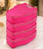 clothes storage lehenga, suit, dress saree blouse cover garments bag wardrobe organiser pouches pink