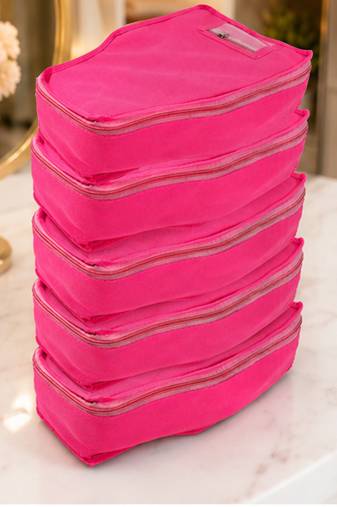 clothes storage lehenga, suit, dress saree blouse cover garments bag wardrobe organiser pouches pink