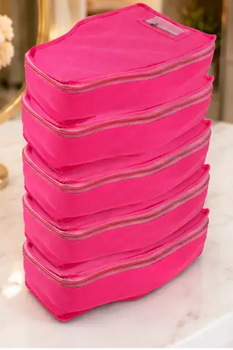 clothes storage lehenga, suit, dress saree blouse cover garments bag wardrobe organiser pouches pink
