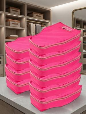 clothes storage lehenga, suit, dress saree blouse cover garments bag wardrobe organiser pouches pink 1