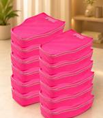 clothes storage lehenga, suit, dress saree blouse cover garments bag wardrobe organiser pouches pink