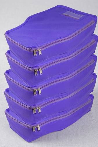clothes storage lehenga, suit, dress saree blouse cover garments bag wardrobe organiser pouches blue
