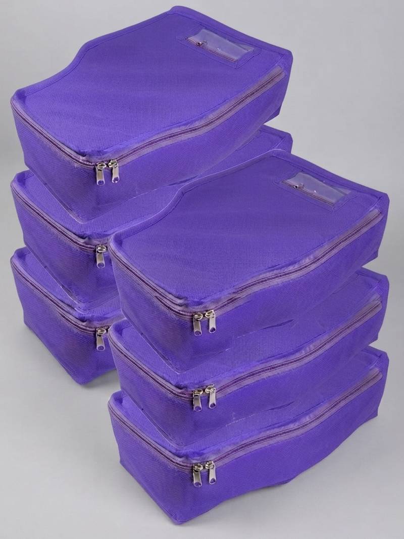 clothes storage lehenga, suit, dress saree blouse cover garments bag wardrobe organiser pouches blue