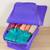 clothes storage lehenga, suit, dress saree blouse cover garments bag wardrobe organiser pouches blue