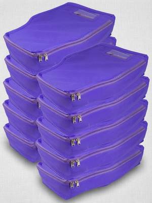 clothes storage lehenga, suit, dress saree blouse cover garments bag wardrobe organiser pouches blue 1