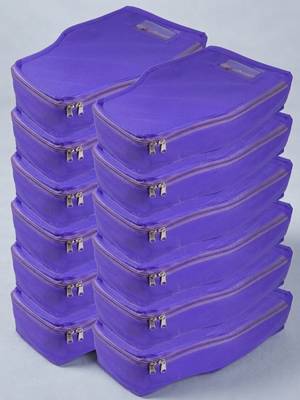 clothes storage lehenga, suit, dress saree blouse cover garments bag wardrobe organiser pouches blue 1