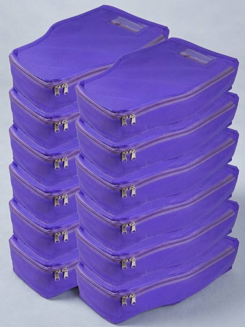 clothes storage lehenga, suit, dress saree blouse cover garments bag wardrobe organiser pouches blue