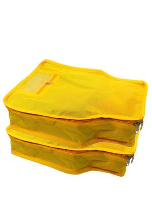 clothes storage lehenga, suit, dress saree blouse cover garments bag wardrobe organiser pouches yellow 1