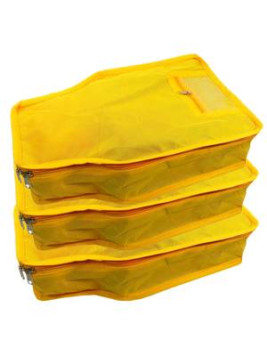 clothes storage lehenga, suit, dress saree blouse cover garments bag wardrobe organiser pouches yellow 1