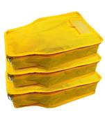 clothes storage lehenga, suit, dress saree blouse cover garments bag wardrobe organiser pouches yellow