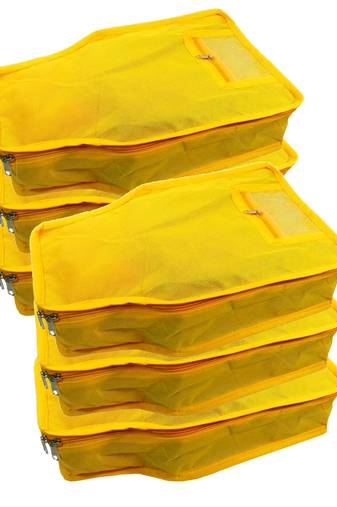 clothes storage lehenga, suit, dress saree blouse cover garments bag wardrobe organiser pouches yellow