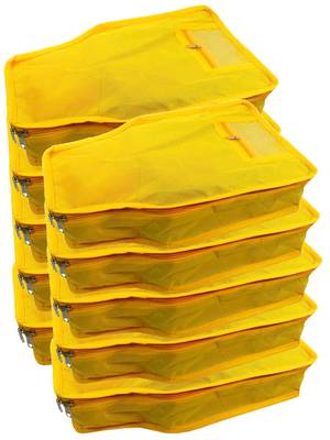 clothes storage lehenga, suit, dress saree blouse cover garments bag wardrobe organiser pouches yellow 1