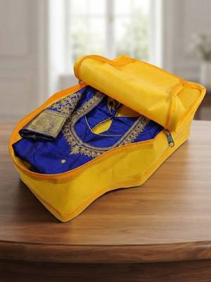 clothes storage lehenga, suit, dress saree blouse cover garments bag wardrobe organiser pouches yellow 4