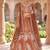 Rust Orange Silk Bridal Lehenga Choli With Heritage Dori And Peacock Embroidery