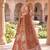 Rust Orange Silk Bridal Lehenga Choli With Heritage Dori And Peacock Embroidery