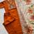 Brown roman silk blend kurti pant dupatta set