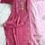 Light pink mul chanderi kurti pant dupatta set