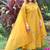 Mustard cotton kurti pant dupatta set