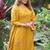 Mustard cotton kurti pant dupatta set