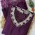 Purple cotton kurti pant dupatta set