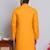 Classic dark yellow color cotton kurta pajama set