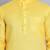 Classic yellow color cotton kurta pajama set