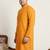 Classic orange color cotton kurta pajama set