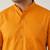 Classic orange color cotton kurta pajama set