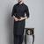 Classic black pure cotton kurta pajama set