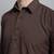 Classic chocolate brown cotton kurta pajama set