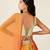 Orange Pink Bandhani Print Sequince Embroidery Organza Stitched Lehenga Choli