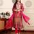Ethnic Motifs Printed Gotta Patti Chanderi Kurta With Trousers And Dupatta