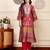 Ethnic Motifs Printed Gotta Patti Chanderi Kurta With Trousers And Dupatta
