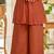 Women Ethnic Motifs Embroidered Pleated Thread Work Kurti with Palazzos