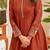 Women Ethnic Motifs Embroidered Pleated Thread Work Kurti with Palazzos