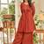 Women Ethnic Motifs Embroidered Pleated Thread Work Kurti with Palazzos