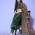 Women Floral Printed Thread Work Chanderi Kurta with Trousers & With Dupatta